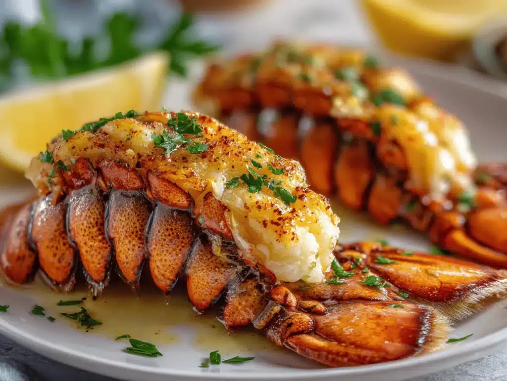 garlic butter lobster tails - featured image