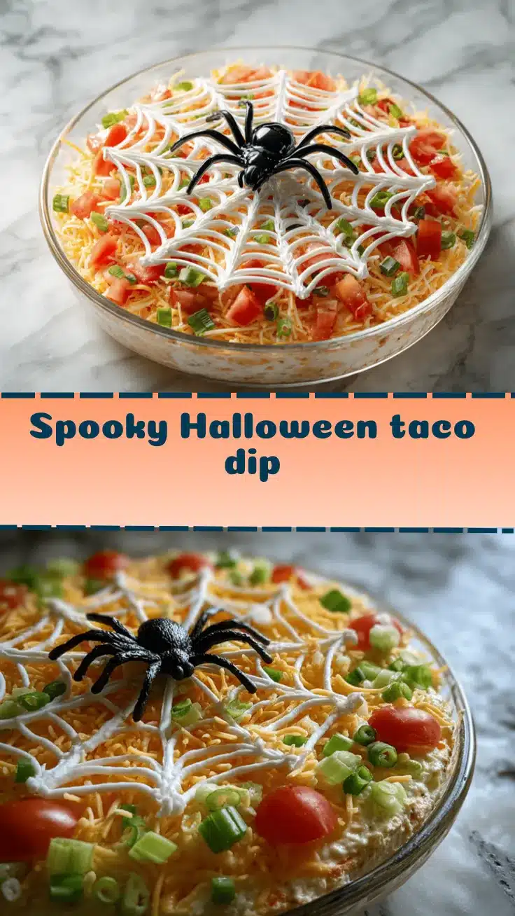 Halloween taco dip recipe