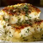 lemon garlic butter cod - featured image