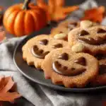 milk chocolate stuffed Jack O Lantern cookies - featured image
