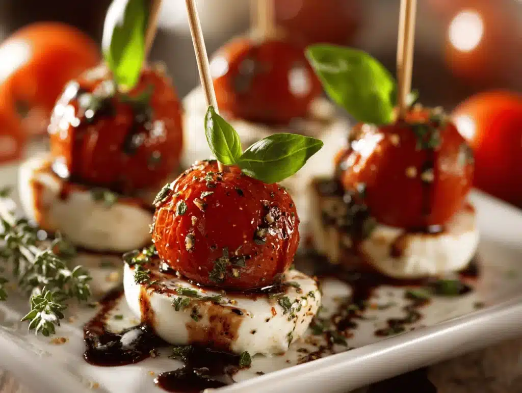 mini Caprese bites - featured image