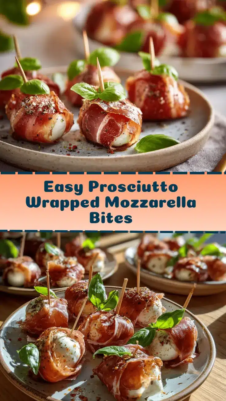 Prosciutto Wrapped Mozzarella Bites recipe