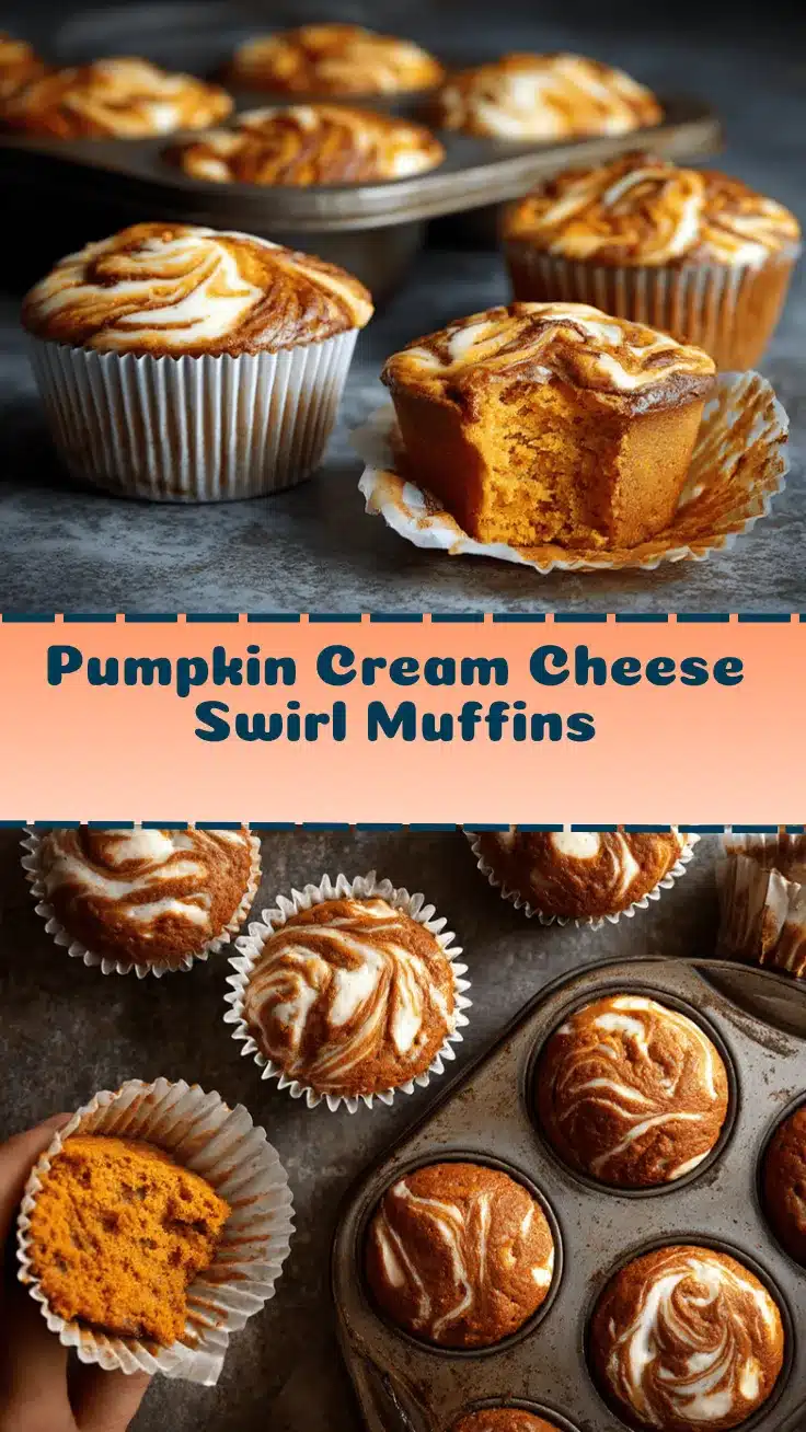 pumpkin cream cheese swirl muffins recipe