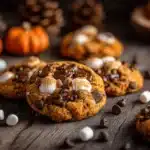 pumpkin smores cookies - featured image