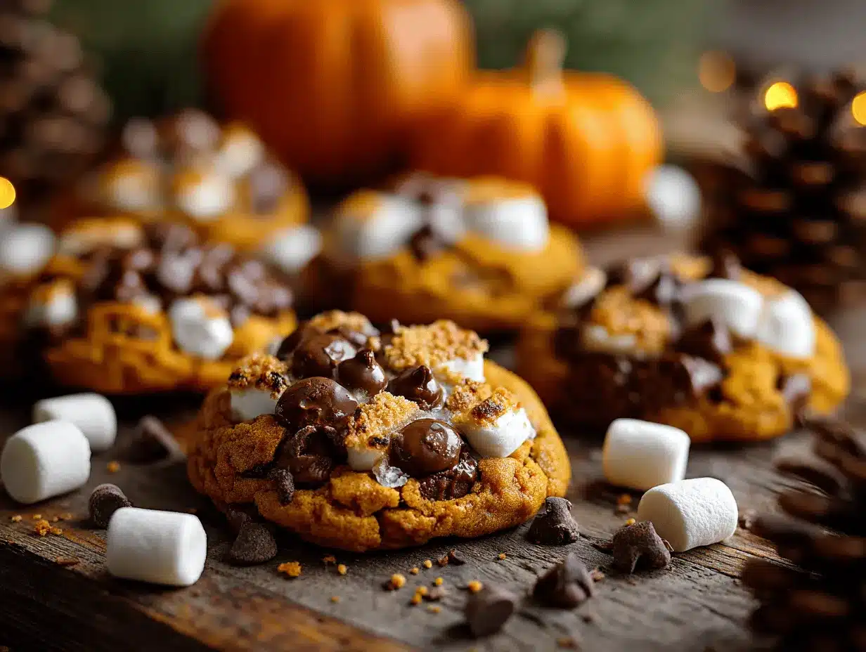 pumpkin smores cookies preparation steps