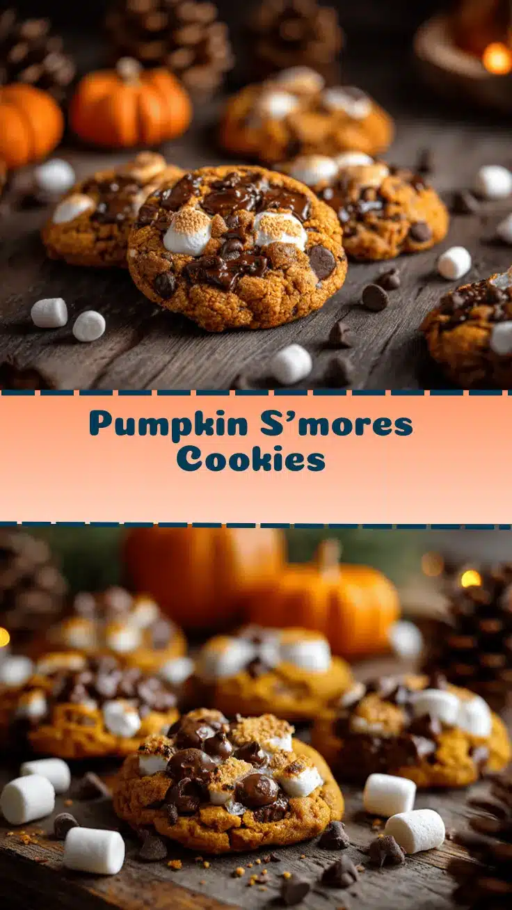 pumpkin smores cookies recipe