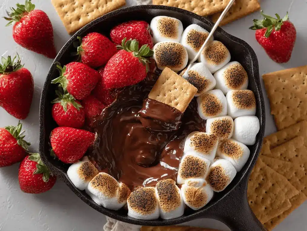 smores dip recipe - featured image