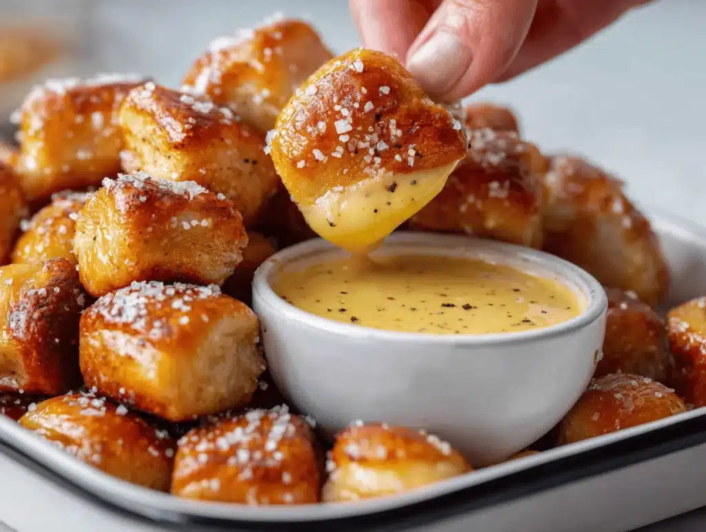soft pretzel bites - featured image