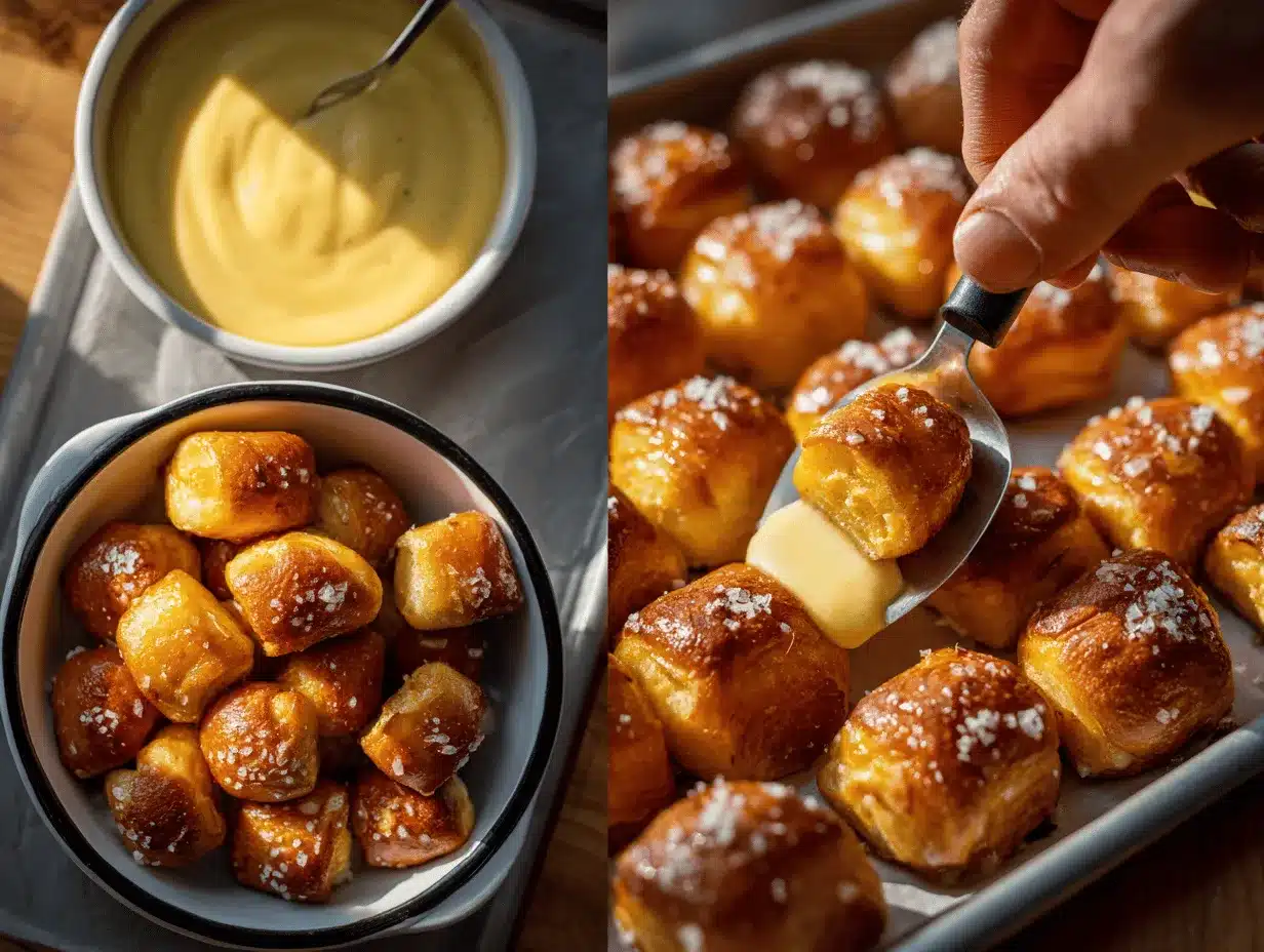 soft pretzel bites preparation steps