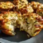 chicken cheese zucchini muffins - featured image