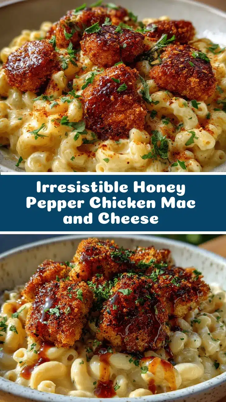 creamy honey pepper chicken mac and cheese recipe