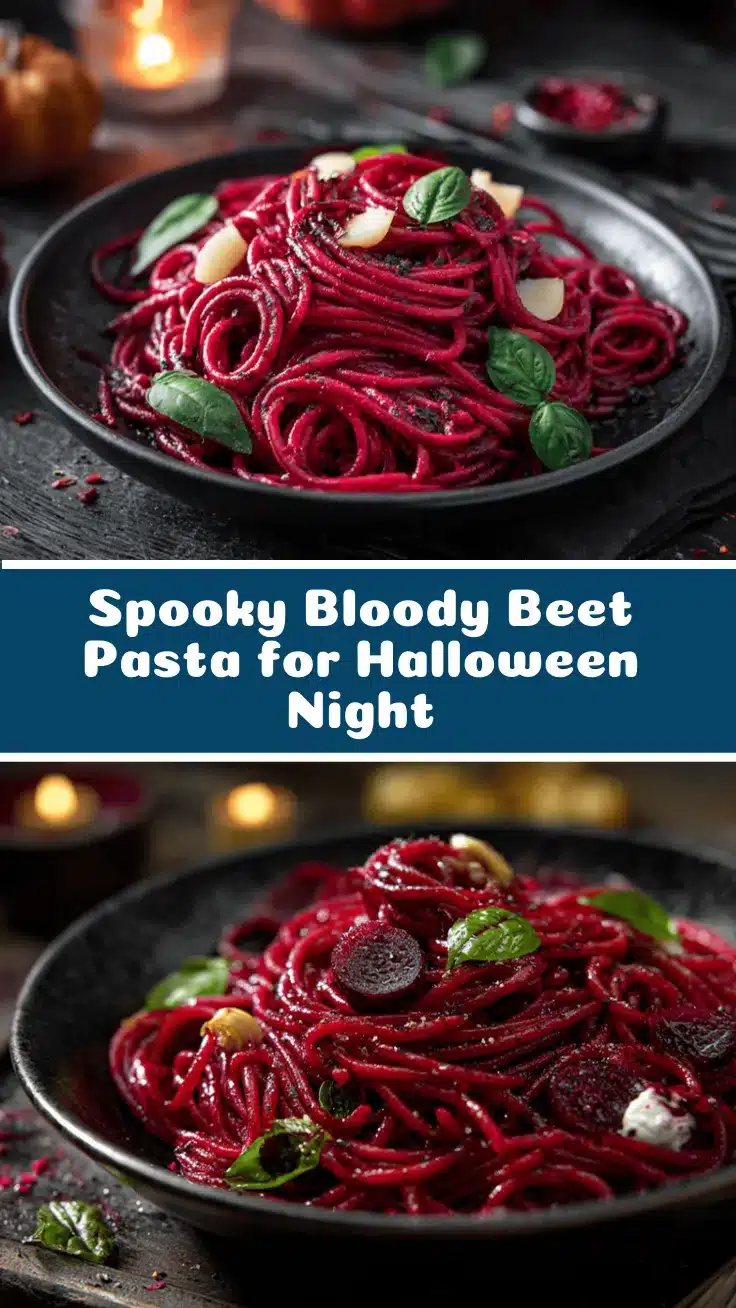 Halloween Bloody Beet Pasta recipe