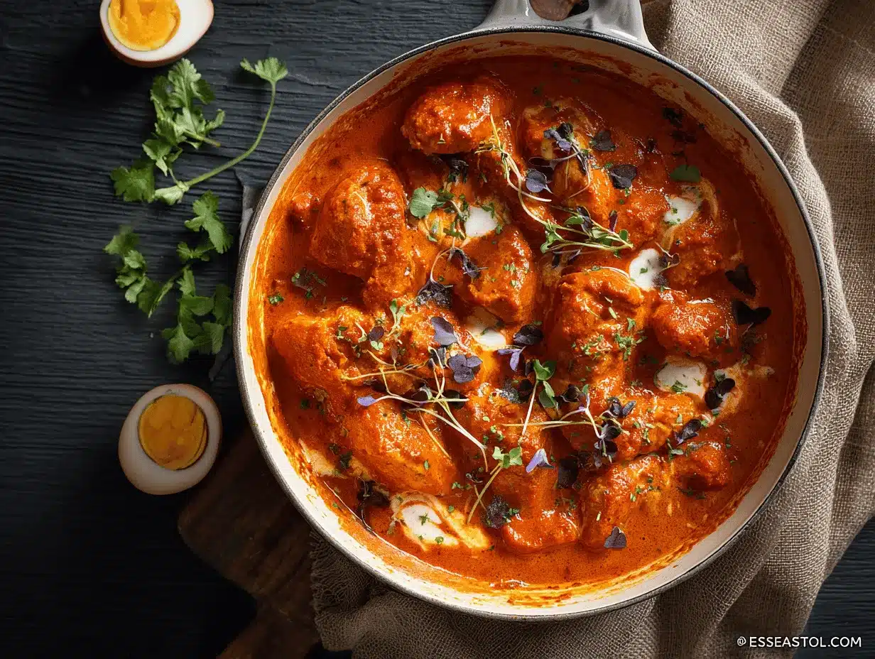 Halloween Chicken Tikka Masala preparation steps