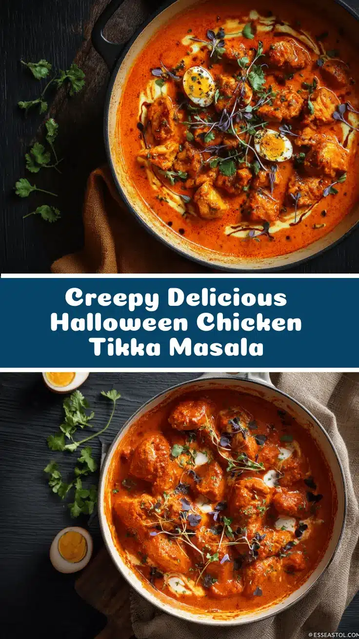 Halloween Chicken Tikka Masala recipe