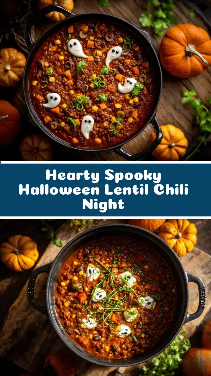 Halloween lentil chili recipe