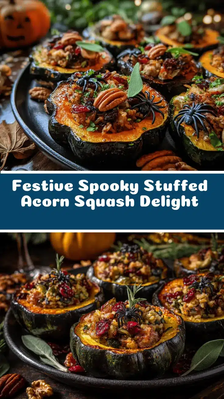 Halloween stuffed acorn squash recipe