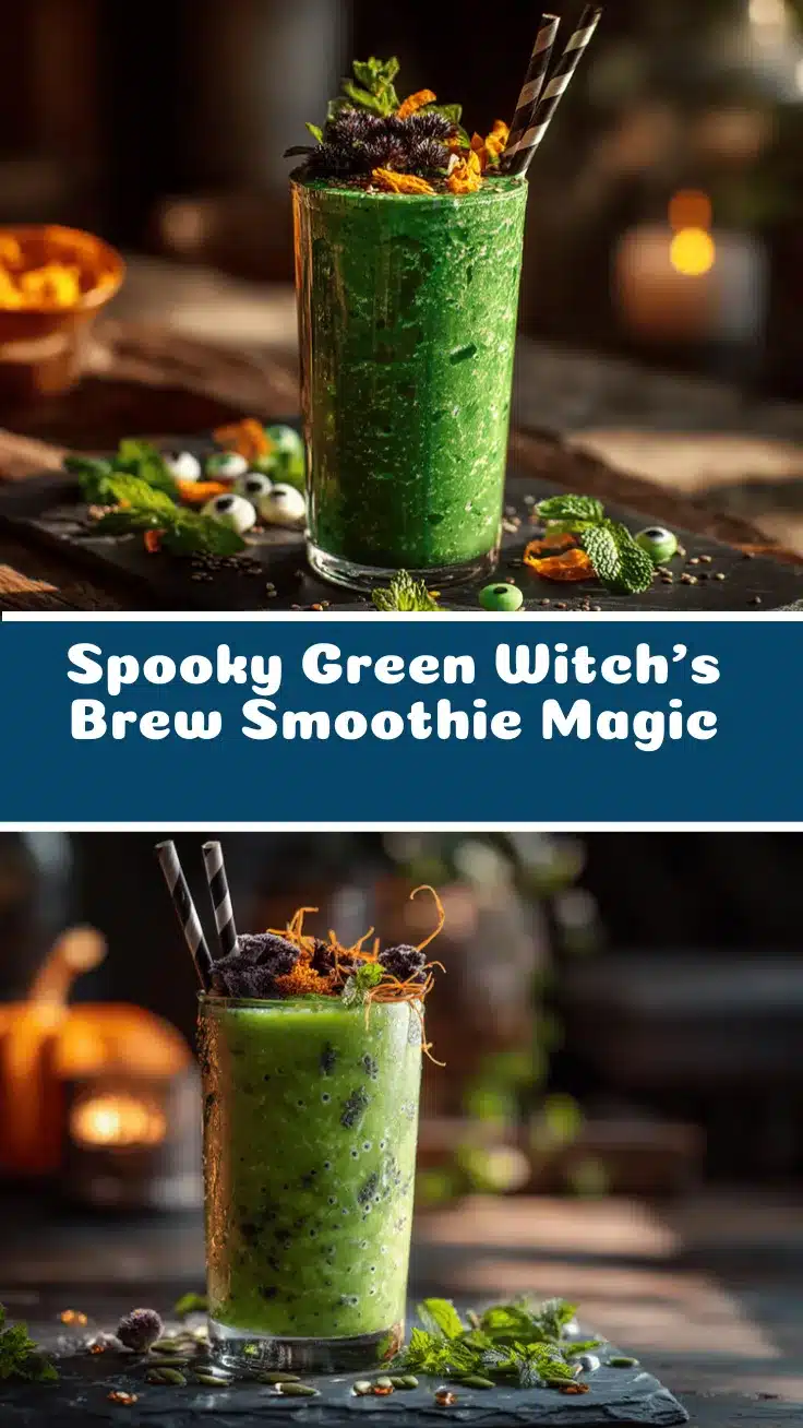 Halloween Witchs Brew Green Smoothie recipe