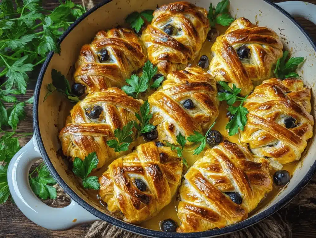 mummy wrapped chicken breast - featured image