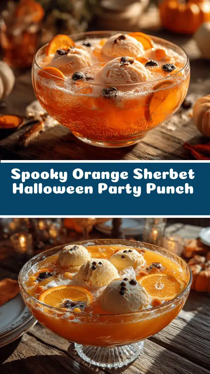 orange Halloween punch recipe