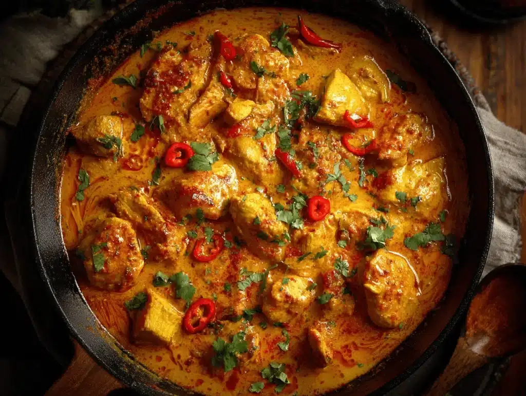 pumpkin curry chicken - featured image