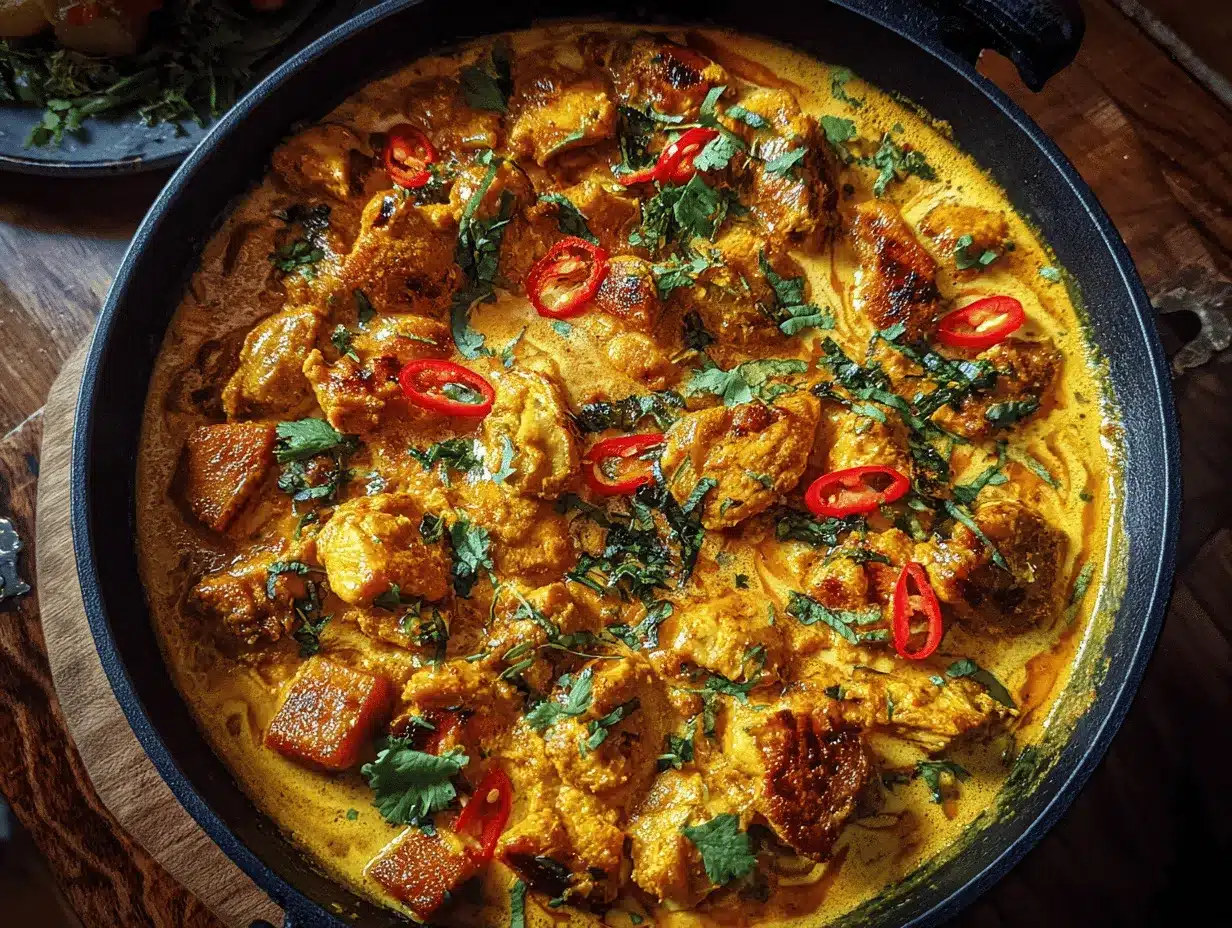 pumpkin curry chicken preparation steps