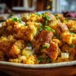 slow cooker cornbread stuffing - featured image