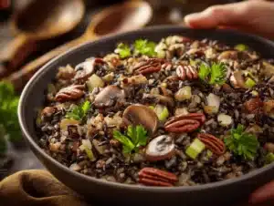 wild rice and mushroom stuffing - featured image